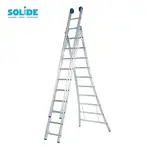 Solide Échelle transformable Solide 3x10 échelons D10 | Échelle Industrielle Professionnelle