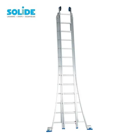 Solide Solide combination ladder 3x12 rungs D12 | Professional Industrial Ladder