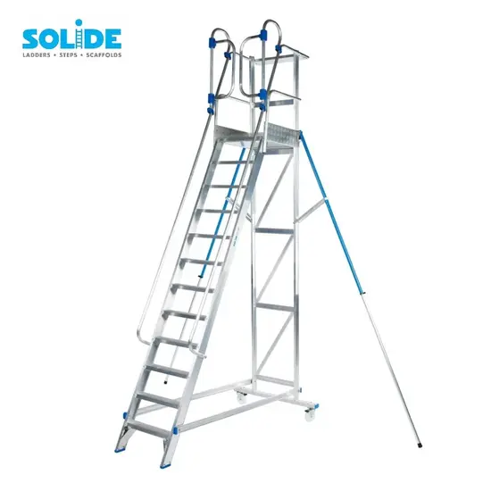 Solide Escalier de rayonnage Solide 12 marches MBT12