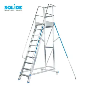 Escalier de rayonnage Solide 10 marches MBT10
