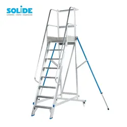 Solide mobiele bordestrap 8 treden MBT08
