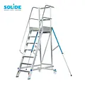 Solide Escalier de rayonnage Solide 7 marches MBT07