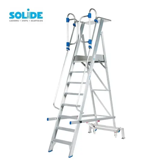 Solide Plate-forme mobile pliable Solide 8 marches PMP08
