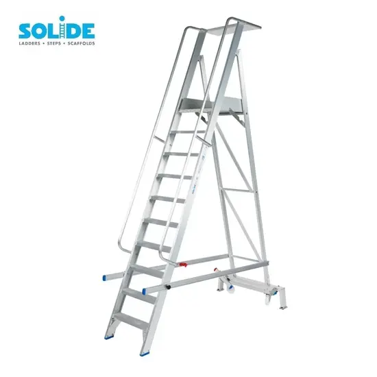 Solide Solide plooibaar mobiel platform 10 treden PMP10