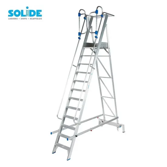 Solide Solide plooibaar mobiel platform 12 treden PMP12