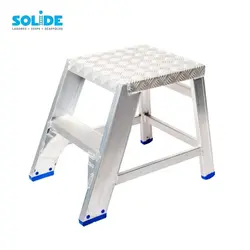 Solide 2 tread fixed industrial step 67° MT672