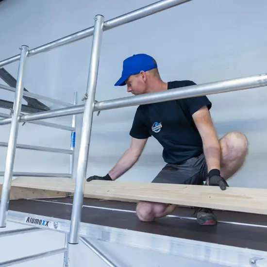 Alumexx Échafaudage roulant Alumexx Light 135x250 - 6,2 m hauteur travail