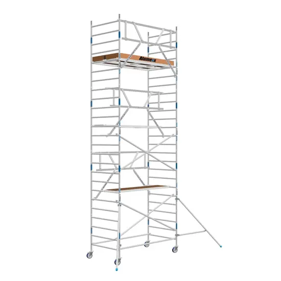 Alumexx Échafaudage roulant Alumexx Basic AGS 135x250 - 8,2 m hauteur travail
