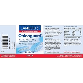 Lamberts Osteoguard (Calcium 500mg/Magnesium 188mg plus Boron & Vitamins D & K)90 tablets