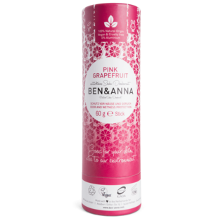 Ben And Anna Natural Soda Deodorant Paper Tubes - Pink Grapefruit
