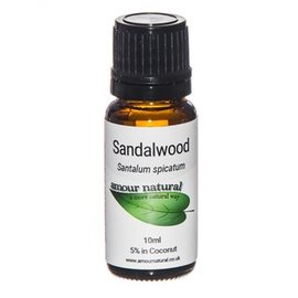 Amour Natural Amour Natural Essential Oils Sandalwood 5% dilution 10ml Not Organic
