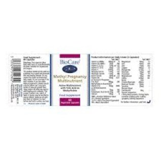 Biocare BioCare Methyl Pregnancy Multinutrient 60 Capsules