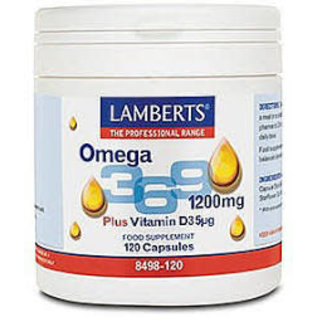 Lamberts Lamberts omega 369 plus D3 1200 mg 120 caps