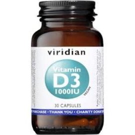 Viridian ViridianVitamin D3 1000iu 30 caps