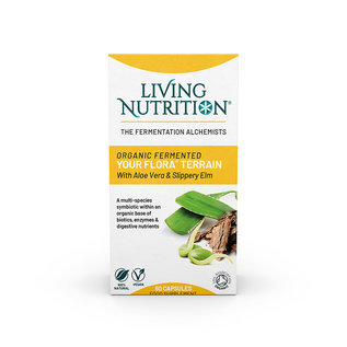 Living Nutrition Living Nutrition Your Flora Organic Fermented Terrain with Aloe Vera & Slippery Elm Probiotics 60 caps