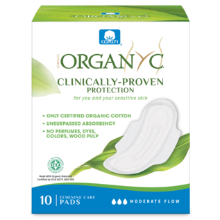 Organyc Organyc Sanitary Pads Moderate Flow