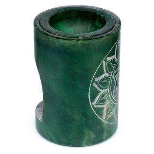 Chakra Chakra Natural Soapstone Green Oil Burner