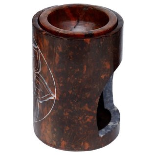 Chakra Chakra Natural Soapstone Dark Orange Oil Burner