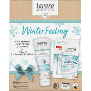 Lavera Lavera Winter Feeling Gift Pack with Basis Sensitive Hand Cream & Lip Balm