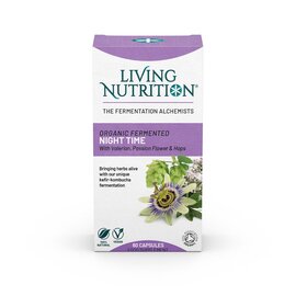 Living Nutrition Living Nutrition Organic Fermented Night Time - with Passion Flower Hops & Valerian Sleep Support 60s