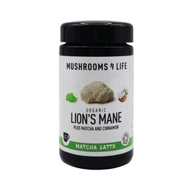 Mushrooms 4 Life Mushrooms For Life Organic Lions Mane Matcha Latte  20 servings