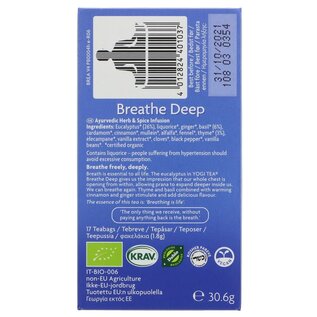 Yogi Tea Yogi Tea Organic - Breathe Deep 17 bags