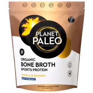 Planet Paleo Planet Paleo Organic Bone Broth  - Sports Protein with Vanilla & Banana 30 servings