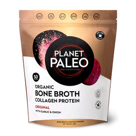 Planet Paleo Planet Paleo Organic Bone Broth - Collagen Protein with Garlic & Onion  25 servings
