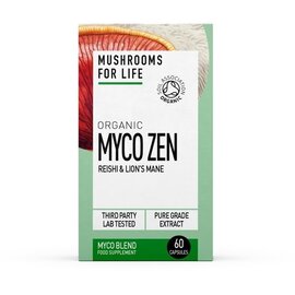 Mushrooms 4 Life Mushrooms For Life Organic Myco-Zen Reishi & Lions Mane 60 caps