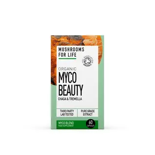 Mushrooms 4 Life Mushroom For Life Organic Myco Beauty  Chaga & Tremella   60  caps