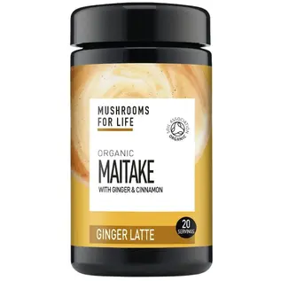 Mushrooms 4 Life Mushrooms For Life Organic Maitake with Ginger Latte  20 servings