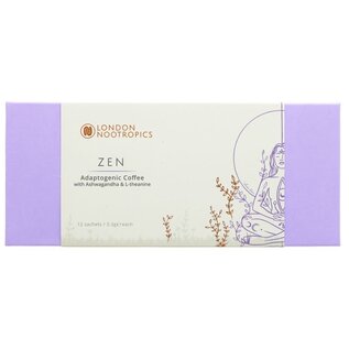 London Nootropics - Zen - Adaptogenic Coffee with Ashwagandha  (12 Sachets)