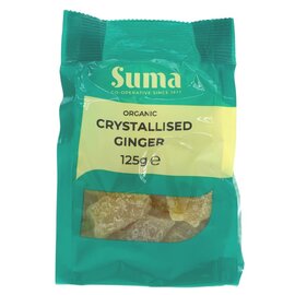 Suma Suma Organic Crystalised Ginger 125g