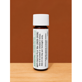 Homeopathic Anti Flu & Cold 30c Remedy 2026-2027 14g 100 pills
