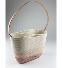 Schoudertas Bordeau/Zalm