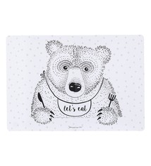 Placemat Let's eat roze