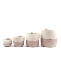 Planter Ecru/Bordeaux