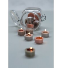 Weckpot theelichtjes
