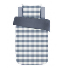 Dekbedovertrek Emma Stonewashed Blue 140 x 200cm