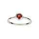 Silver Ring with Red Garnet