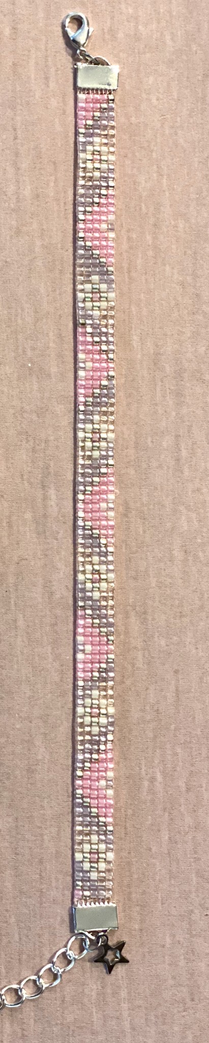 Armbandje 'Pastel Zigzag'