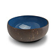Coconut Bowl 'Plain Ocean Blue’