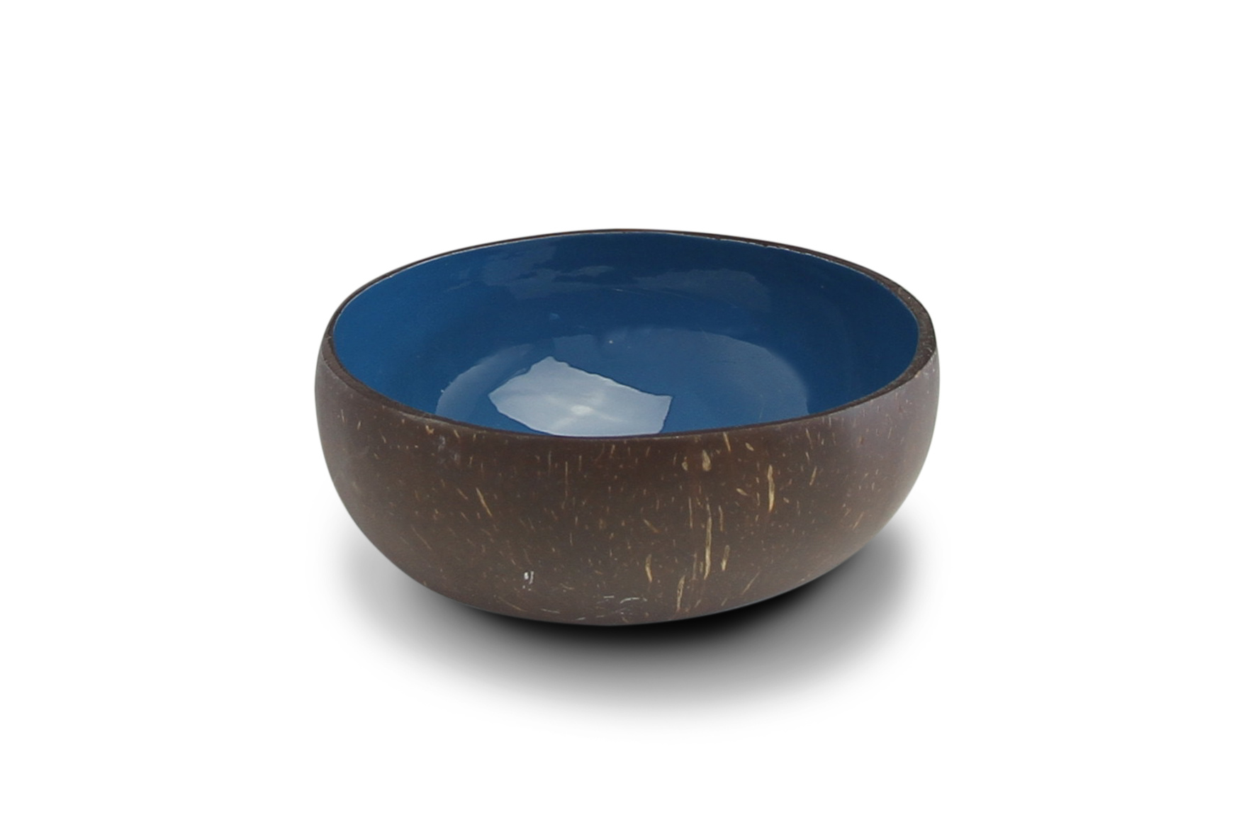Coconut Bowl 'Plain Ocean Blue’
