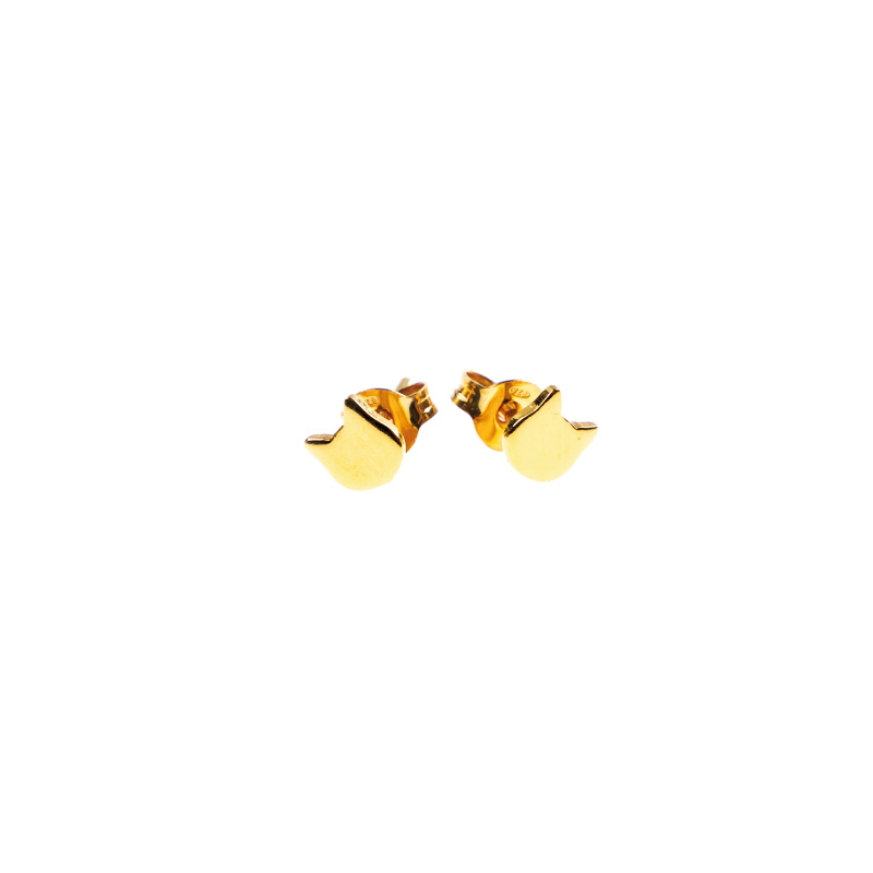 Earstuds ‘Cats’ gold
