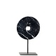 The Marble Disc on Stand - Black - M