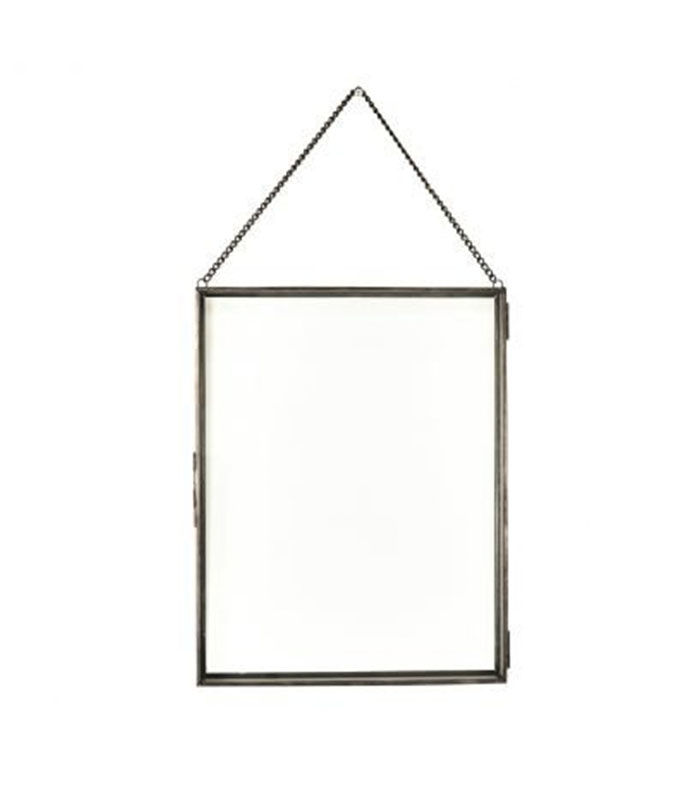 Hangend Photeframe zwart metaal 25 x 3 x 32,5cm