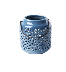 Windlicht 50 tinten blauw (donkerblauw) Small