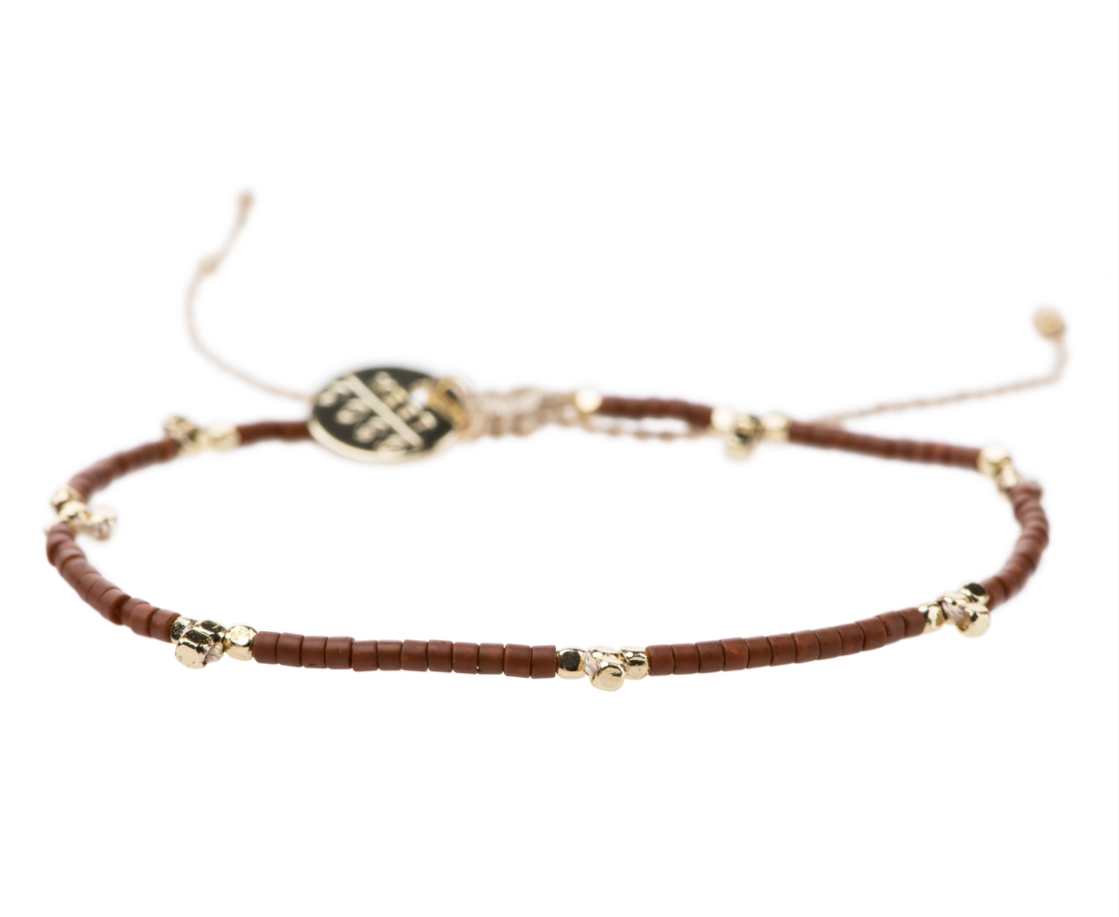 Armbandje “Lizzy“ cognac-gold