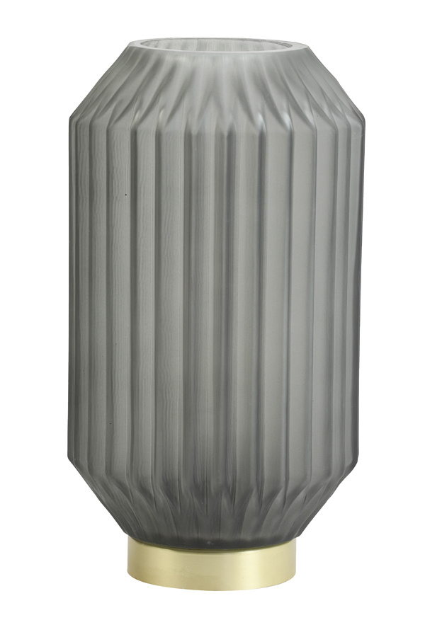 Tafellamp met batterijen ‘Ivot’ olijfgroen mat (h 27 cm)