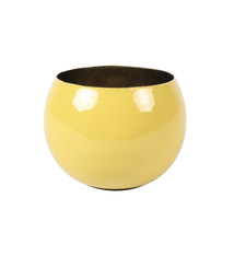 Theelichthouder ‘Madras’ okergeel